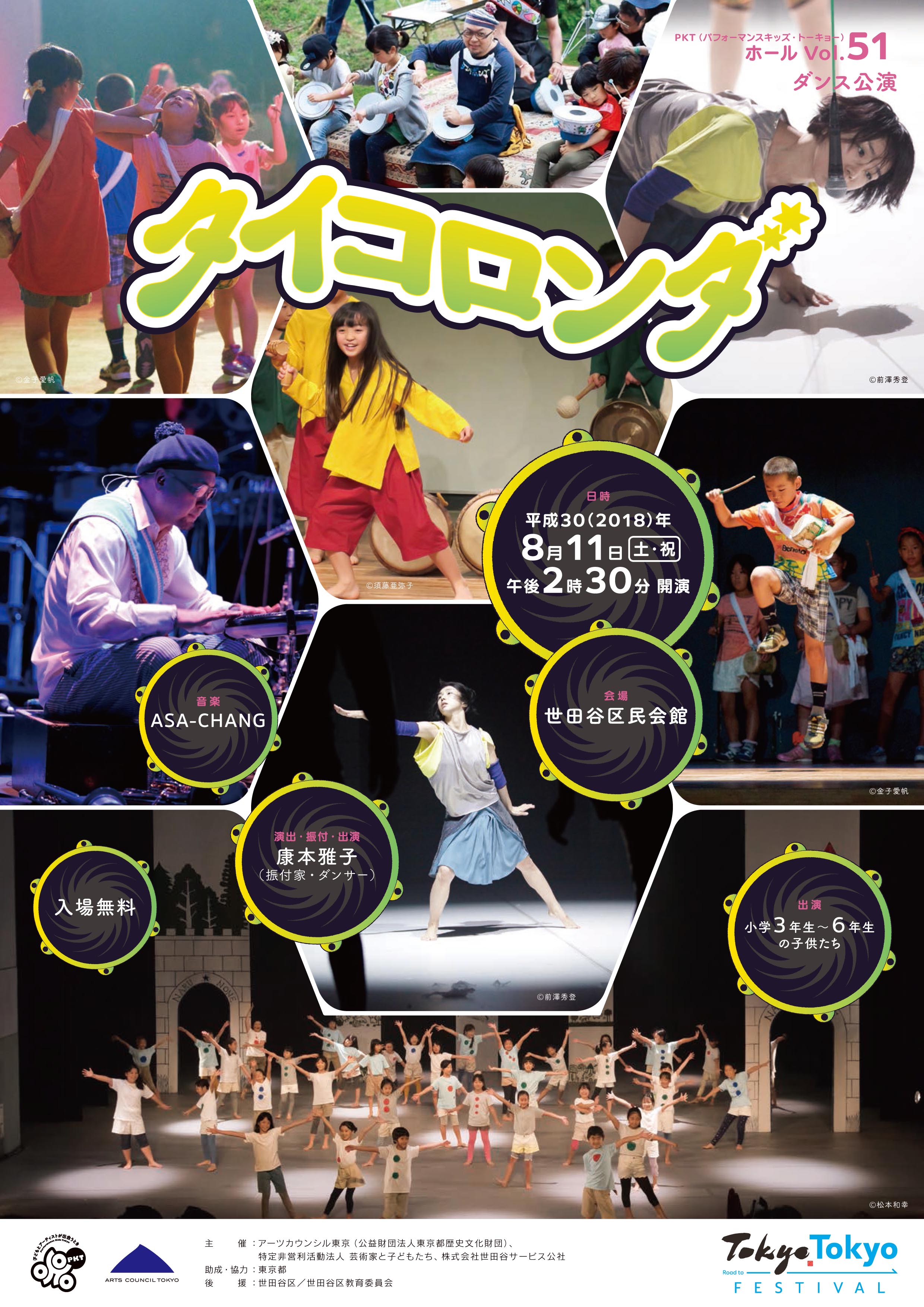パフォーマンスキッズ トーキョー ダンス公演 タイコロンダ このイベントは終了しました 世田谷くみん手帖